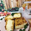 Przepyszny sernik z dużą ilością mleka w proszku na cieście sypanym piernikowym