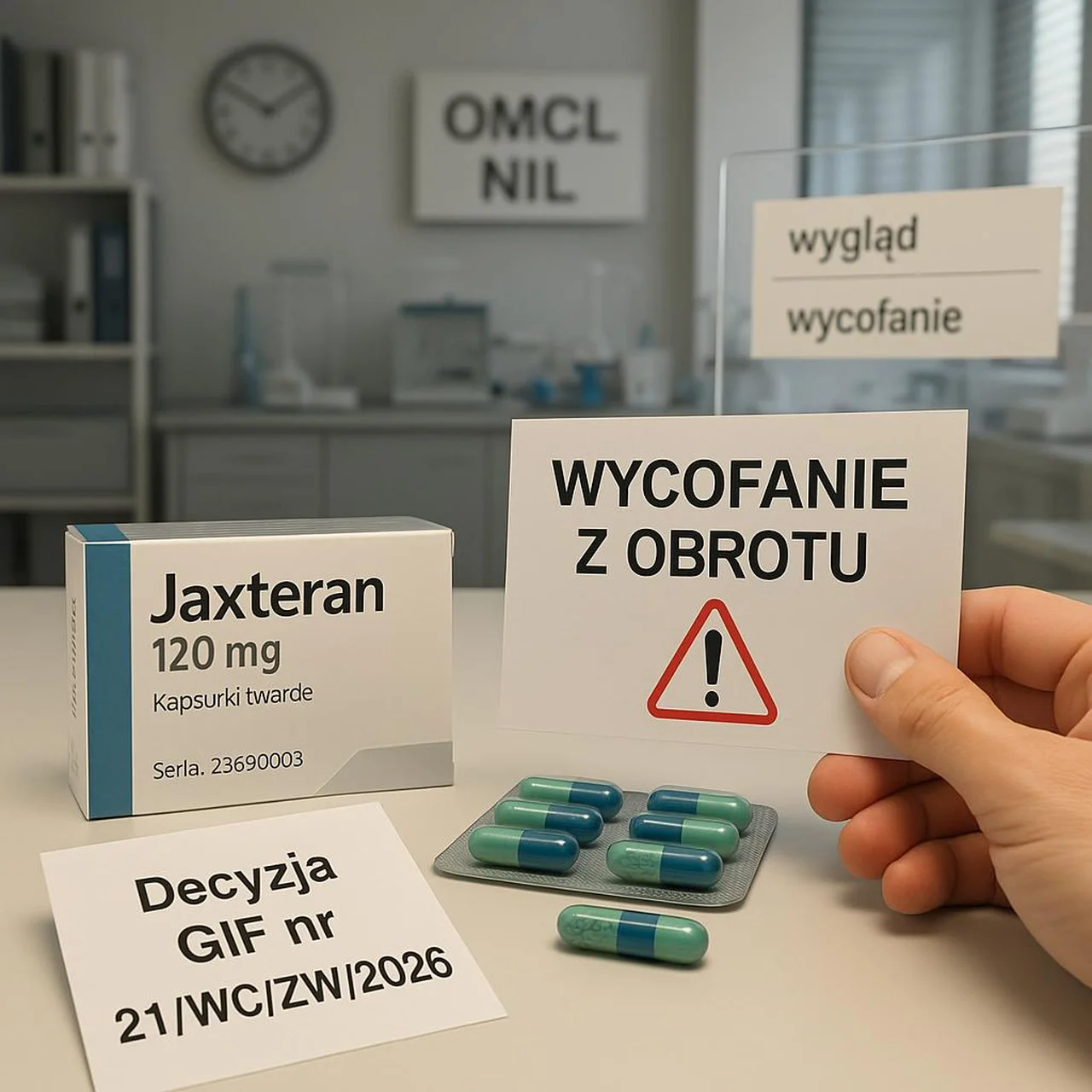Seria leku Jaxteran wycofana z obrotu! Decyzja GIF z natychmiastowym rygorem wykonalności