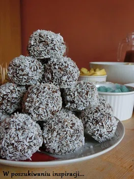 Trufle czekoladowe z kokosem