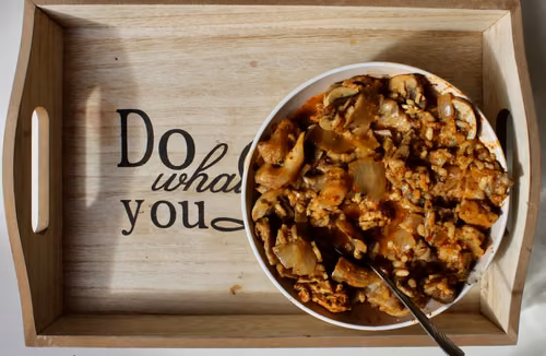 Indyk w kurkowo-pieczarkowym curry z kokosem