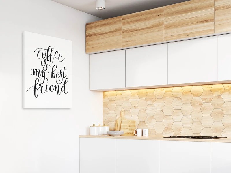 Coffee is my best friend - obraz z napisem