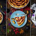 Krucha tarta ze śliwkami i kremem