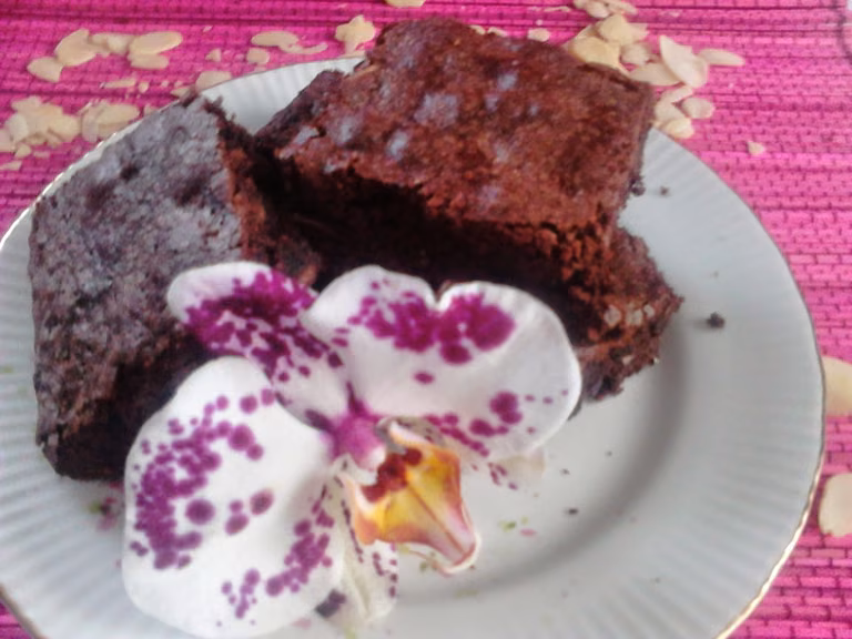 Migdałowe brownies
