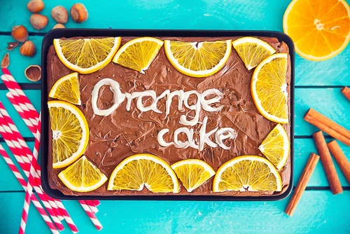 Pomarańczowy murzynek