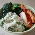 Indyk z ryżem i brokułami