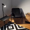 lampa  ze stolikiem patyczakiem z PRL - odnawianie