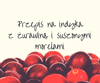 Indyk z żurawiną i suszonymi morelami na słodko