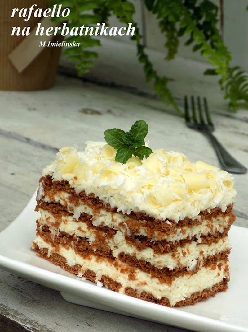 Rafaello na herbatnikach kakaowych