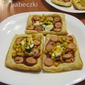 Mini pizza z ciasta francuskiego