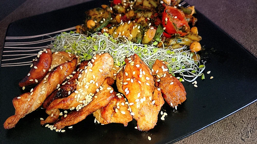 szybki fit obiad: kurczak teriyaki