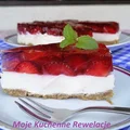 Proteinowy waniliowy fit sernik na zimno (bez cukru)