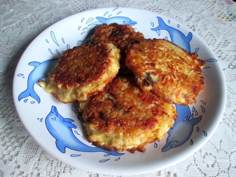 Bliny owsiane z rybą