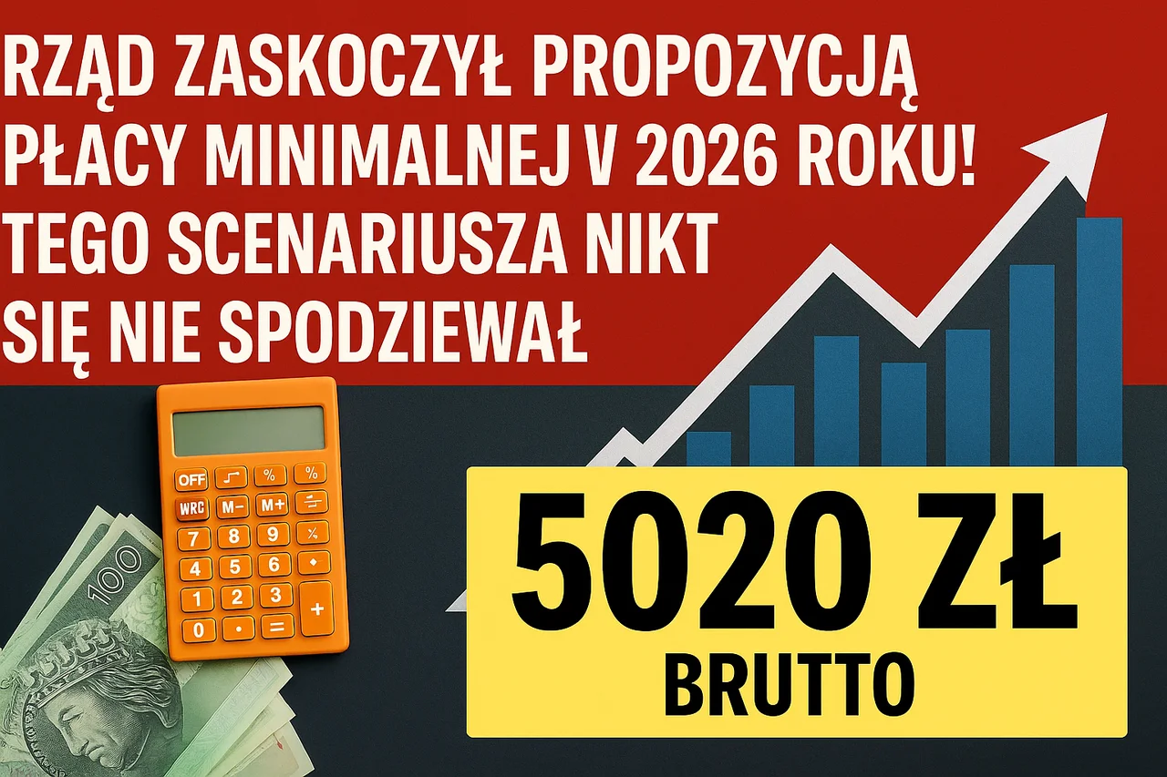 Rząd zaskoczył propozycją płacy minimalnej w 2026 roku! Tego scenariusza nikt się nie spodziewał