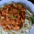 Sycące spaghetti z kurczakiem