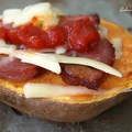 Pieczone bataty z wędzonym boczkiem