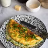 Omlet serowo-szpinakowy