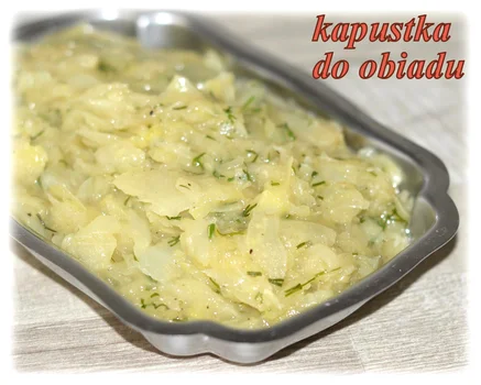 Duszona biała kapusta