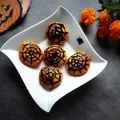 Muffiny z dynią i pajęczyną