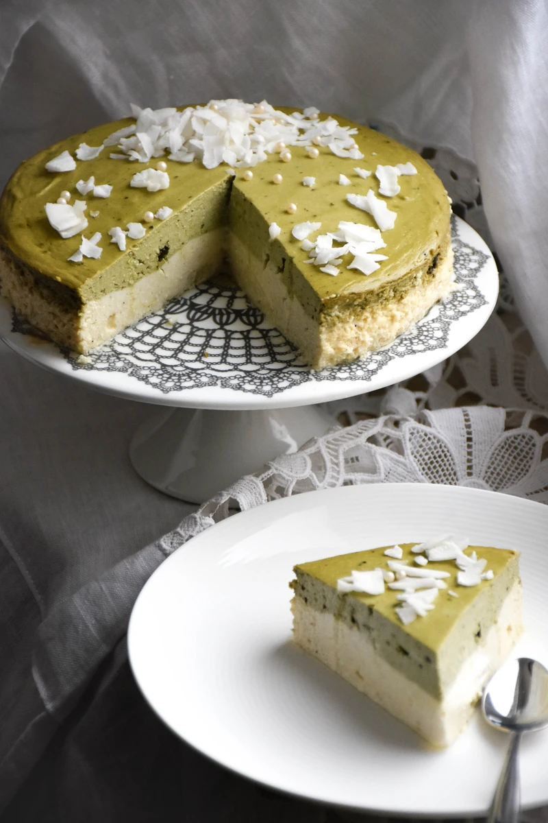 sernik cytrynowy matcha