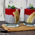 Pudding chia z malinami