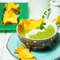 Zupa krem z cukinii z nachos
