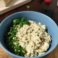Pasta jajeczna z suszonymi pomidorami.