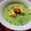 Zupa szpinakowa na rosole