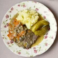 Bitki wołowe z sosem