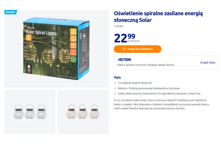 Zdjęcie Te 3 spiralne lampki z Action za 22 zł zrobią efekt wow na balkonie i w ogrodzie! Na każdą porę roku, Bbz kabli i prądu #1