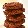 Ciasteczka brownie z płatkami migdałowymi