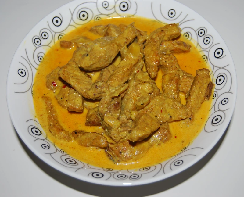 Schab w sosie curry