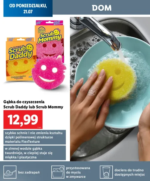 Zdjęcie Kobiety pokochały te gąbeczki z Lidla za 13 zł! Zimna i gorąca zmieniają je w cudo do sprzątania kuchni i nie tylko #1