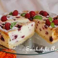 Sernik z malinami