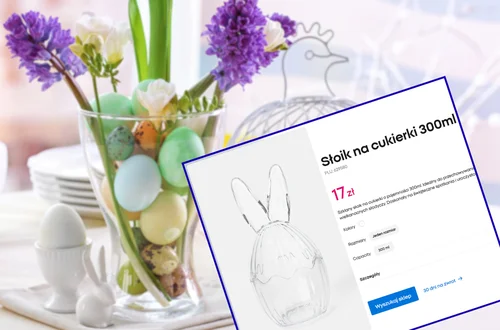 Ten szklany słoik z uszkami za 17 zł z Pepco to hit Wielkanocy! Z cukierkami, pisankami lub kwiatami zrobi efekt wow