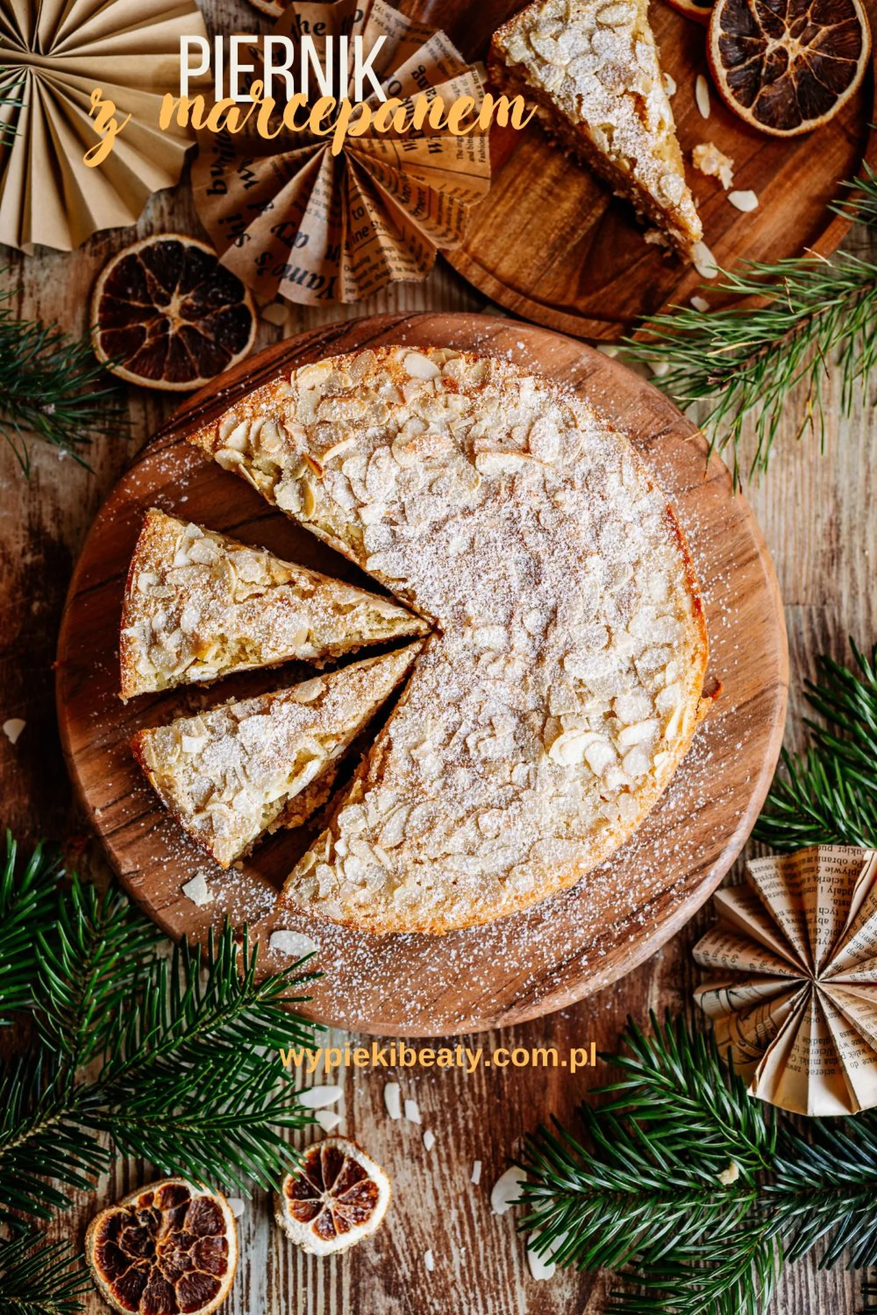 Ciasto piernikowo-migdałowe - prosty przepis
