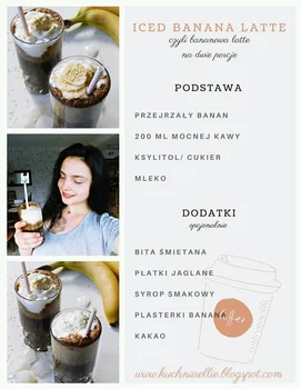 BANANA ICED LATTE - mrożona kawa bananowa!
