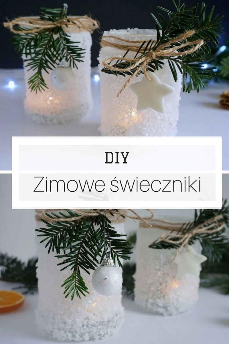 DIY Zimowe świeczniki - lodowe lampiony