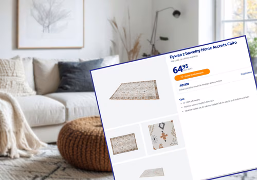 Ten dywan z bawełny z Action za 65 zł bosko prezentuje się w jadalni i salonie! Styl boho od razu zwraca uwagę gości