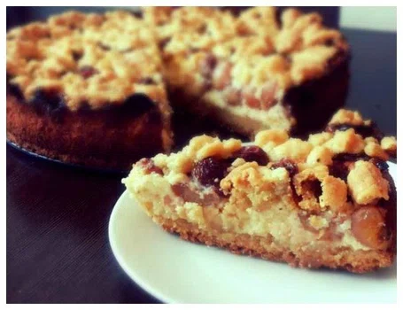 Ciasto serowe z czereśniami