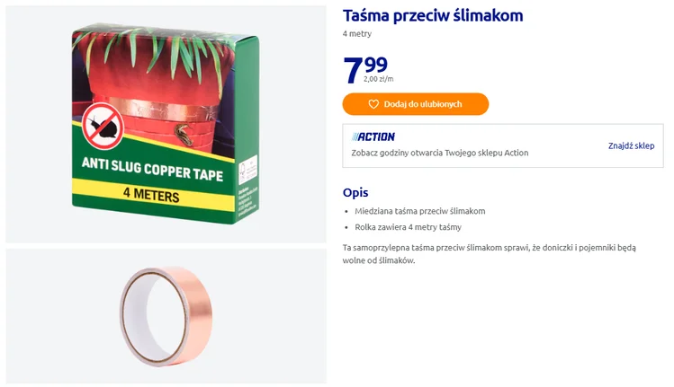 Zdjęcie Ta taśma z Action za 7,79 zł uratuje Twój ogród! Zero chemii, a ślimaki już się nie zbliżą #1