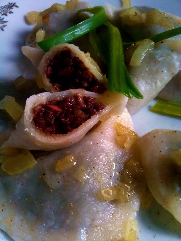 Pierogi z kaszanką