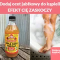 Dodaj ocet jabłkowy do kąpieli - EFEKT CIĘ ZASKOCZY