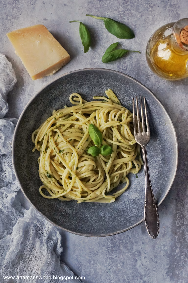 Spaghetti z pesto