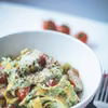 Makaron tagliatelle w sosie serowo – szpinakowym