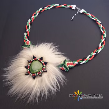 NASZYJNIK Z GRZYWĄ – KENIA – ROYAL STONE INSPIRACJA 9