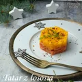 Tatar z łososia z mango