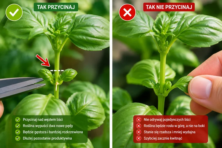 Zdjęcie Większość osób źle rwie bazylię. Przez ten błąd roślina szybciej przestaje rosnąć #1