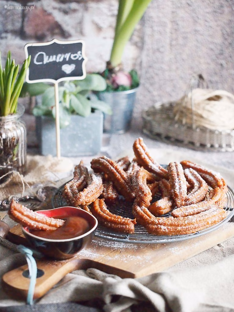 Churros czekoladowe