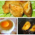 Pierożki greckie z jajkiem smażone na głębokim tłuszczu