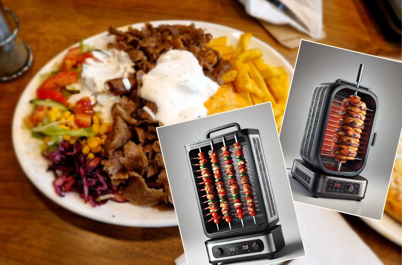 Ten sprzęt do domowego kebaba robi furorę! Obrotowy rożen i mniej tłuszczu, a cena od 169 zł to gratka dla fanów gyrosa